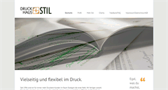 Desktop Screenshot of druckhaus-stil.de