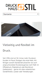 Mobile Screenshot of druckhaus-stil.de